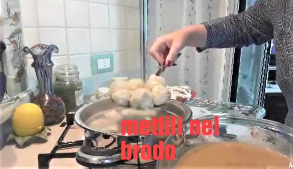 My dumplings in beef broth