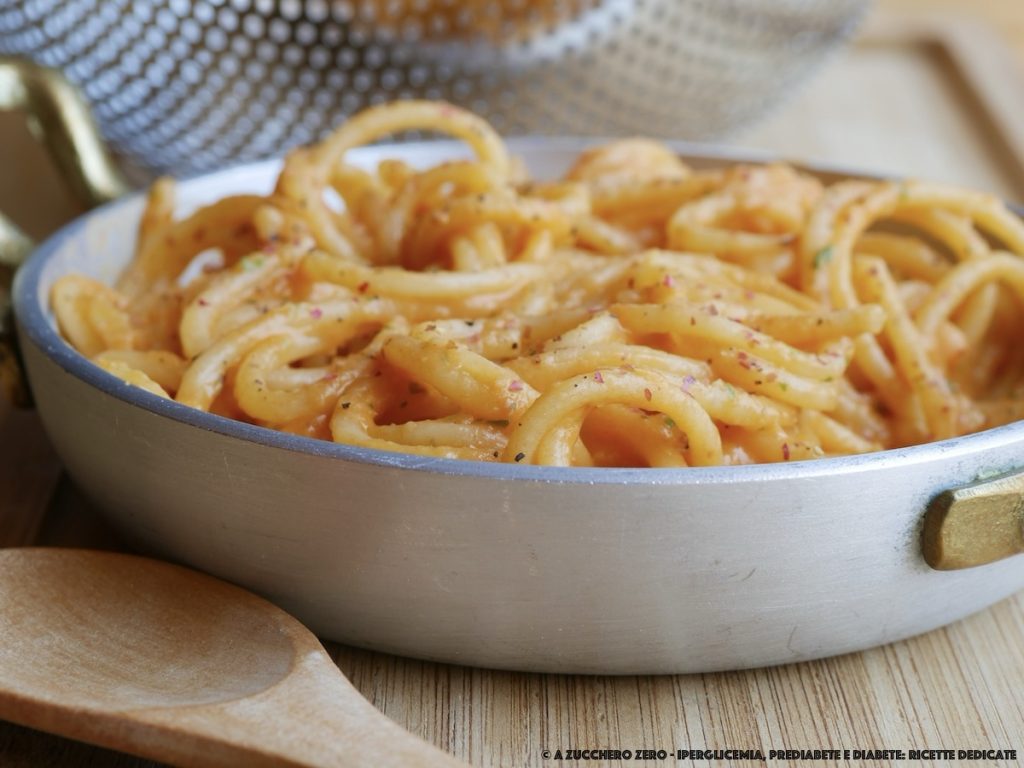 Spaghetti with light cannellini bean cream