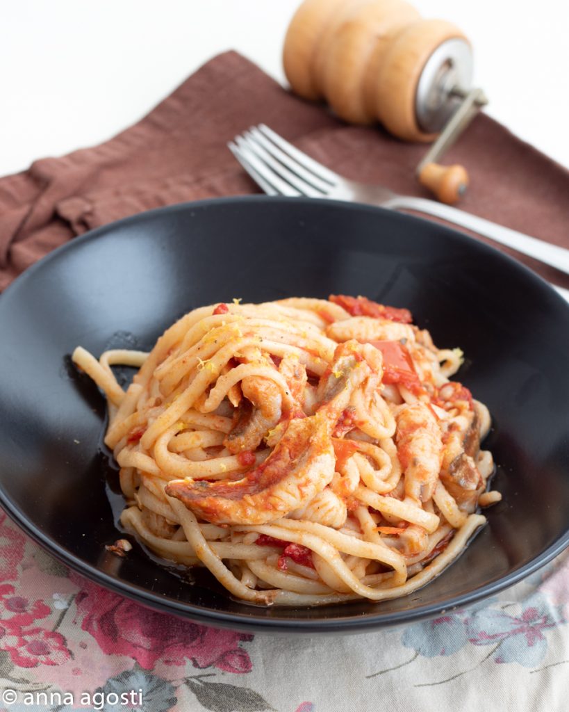 Spaghettoni with Sauce and Sea Gurnard