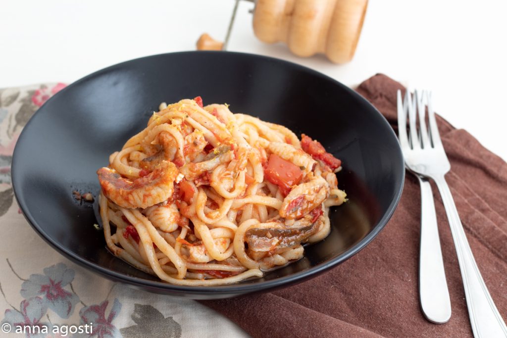 Spaghettoni with Sauce and Sea Gurnard