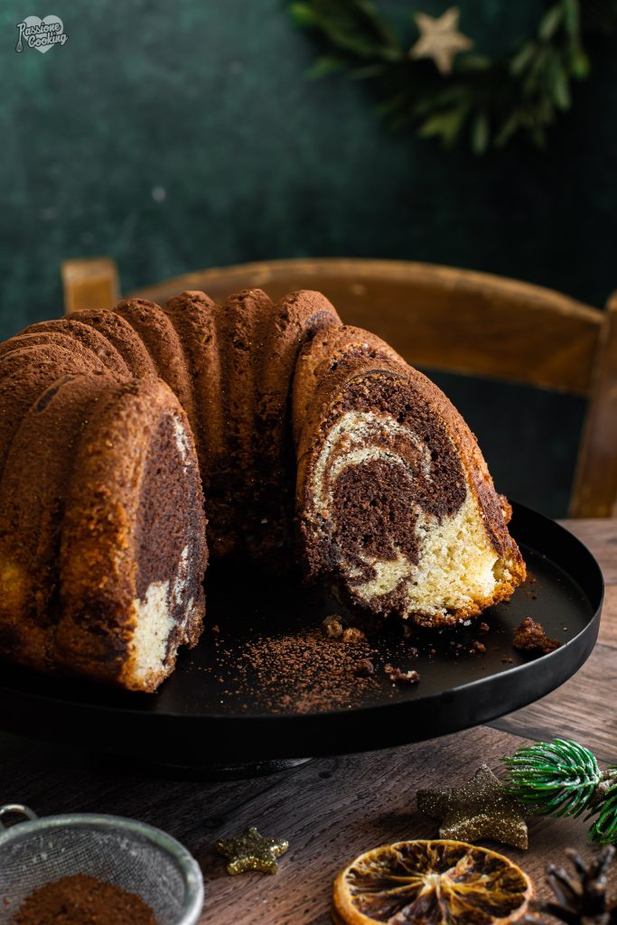 Spiced Two-Tone Bundt Cake