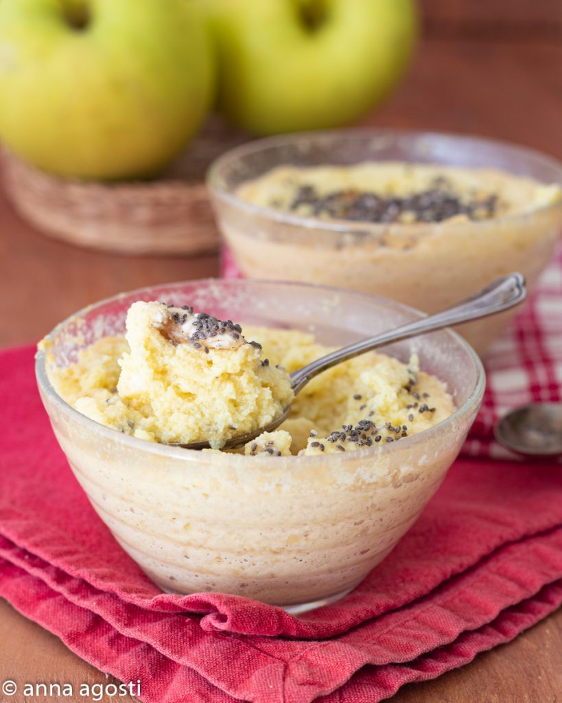 Sugar-Free Protein Pudding with Apple and Yogurt