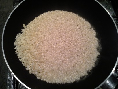 Toasting the rice