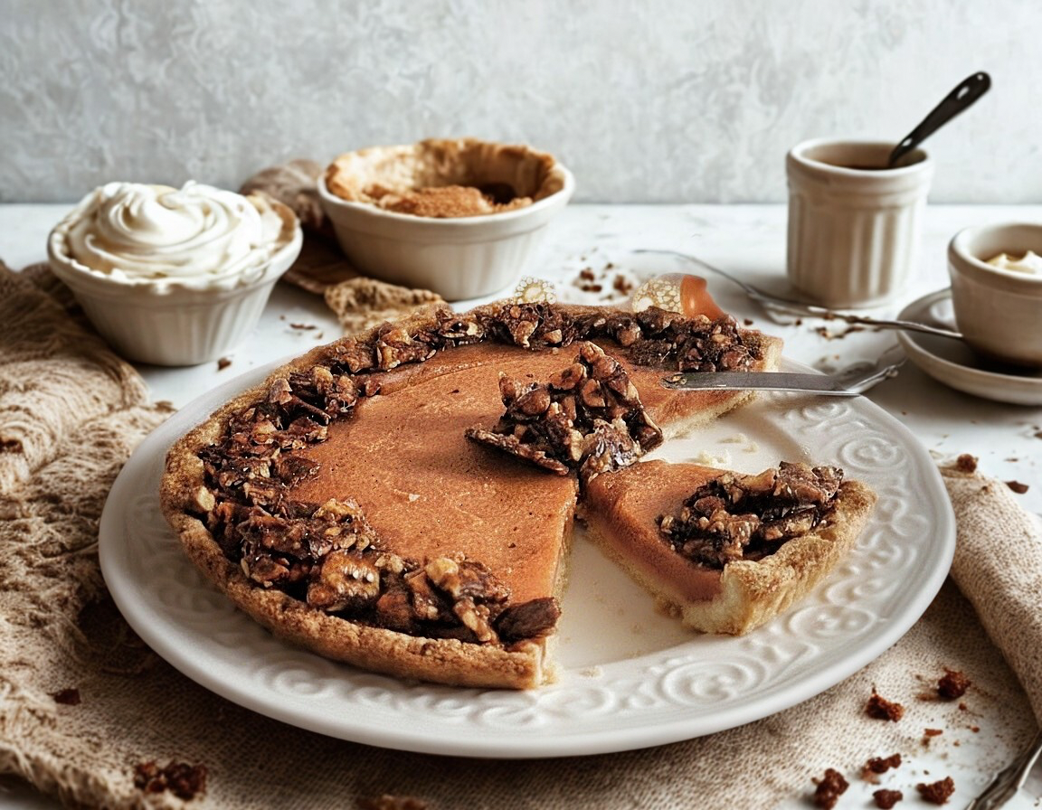 PERSIMMON JAM TART WITH BRITTLE