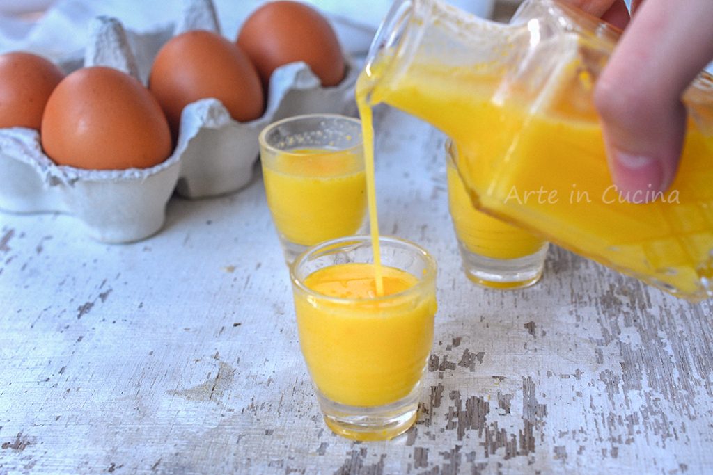 Homemade egg liqueur Vov