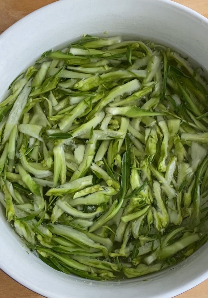 Place in a bowl with ice