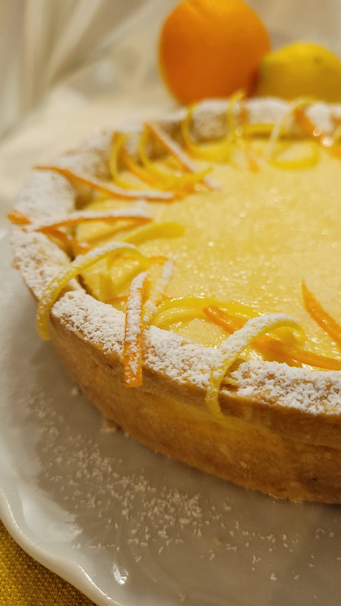 Ricotta and Citrus Tart in Air Fryer