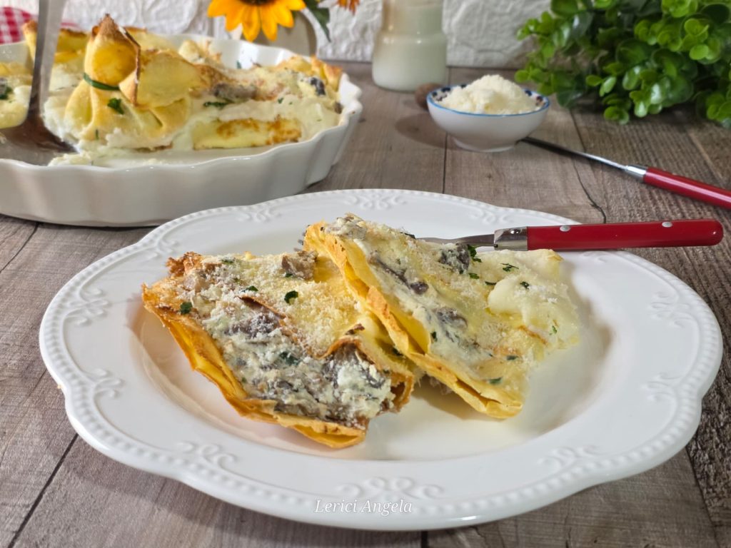 Creamy Gratinated Mushroom Crepes