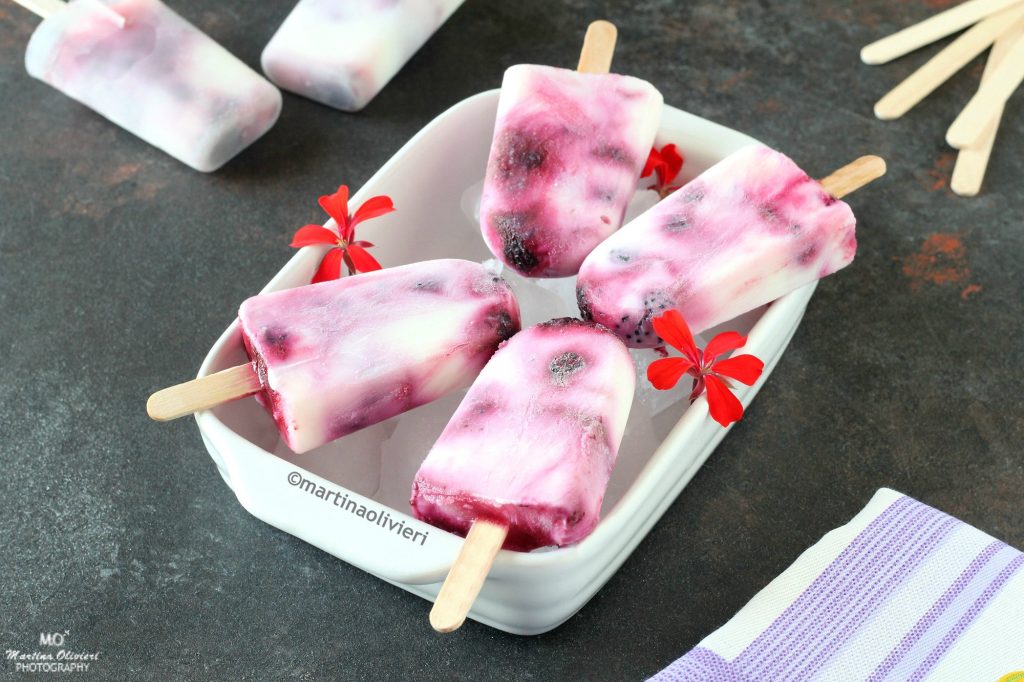 Yogurt and Berry Popsicles