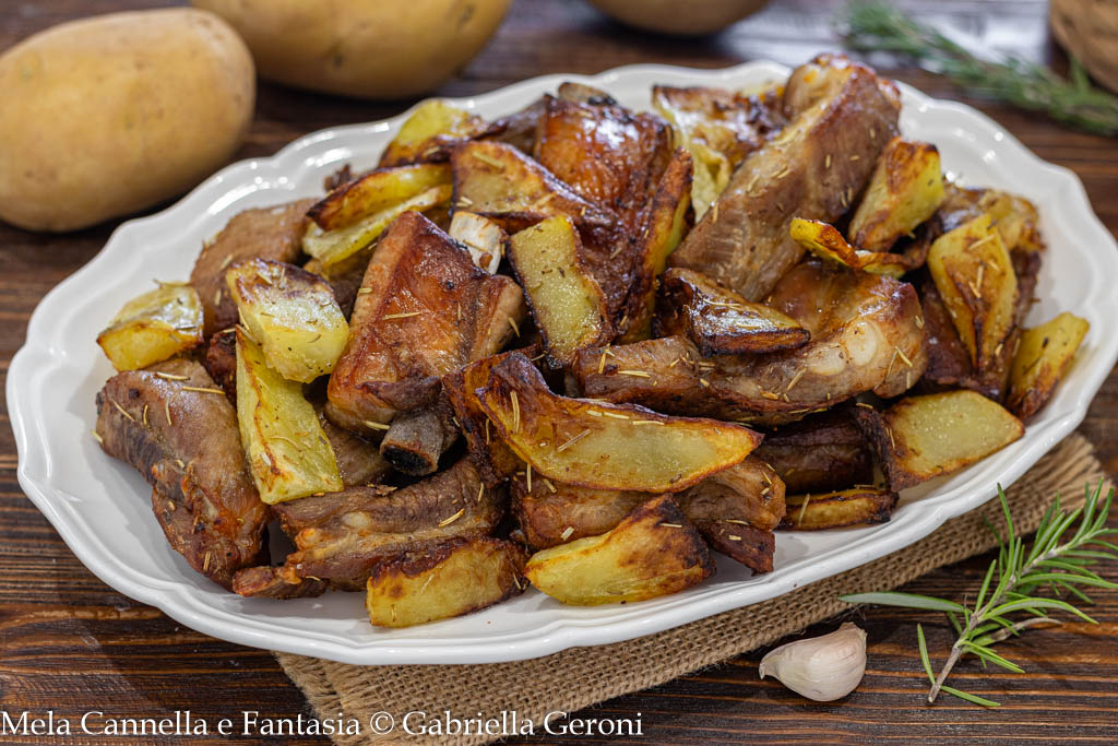 Air Fryer Pork Ribs with Potatoes