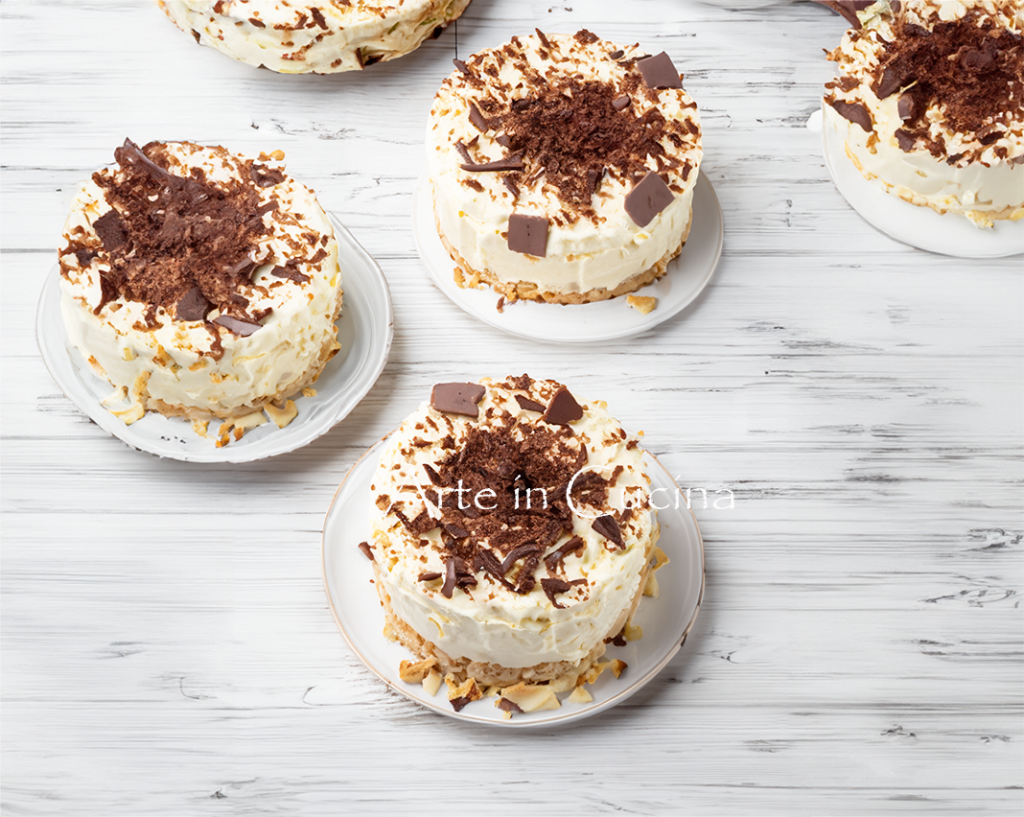 Almond and Coffee Semifreddo Cakes
