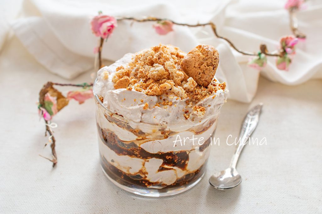 Amaretto Tiramisu Semifreddo Spoon Dessert