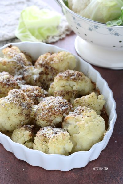 bake the cauliflower for 15 minutes at 356°F with static function