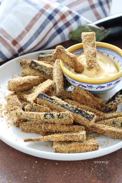 bake the eggplant sticks