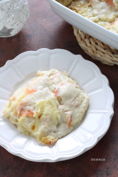 bake the lasagna at 230°C for 45 minutes and serve