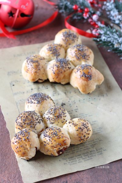 bake the mini Danubes in a convection oven for 15 minutes