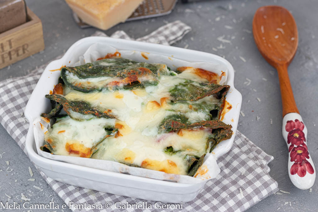 Baked Spinach Crepes with Ricotta and Bechamel