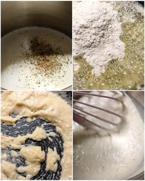béchamel preparation