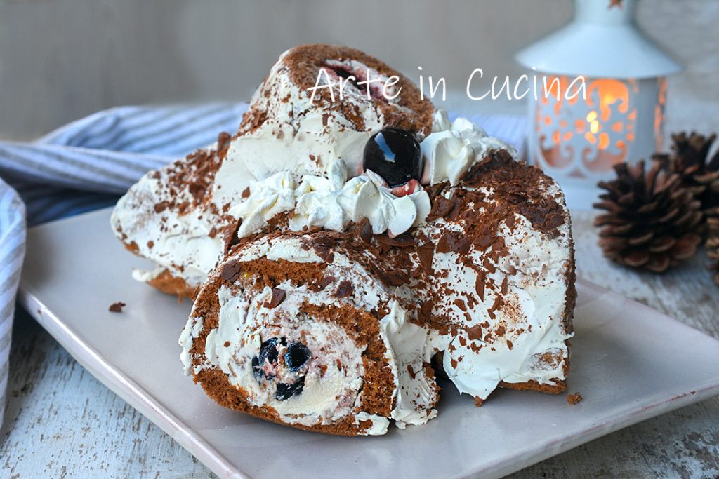 Black Forest Christmas Sweet Log