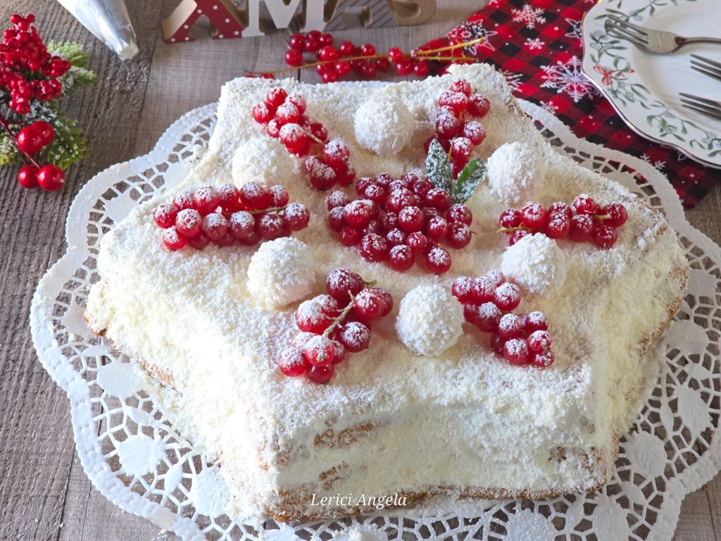 Star Paradise Cake with Red Currants and Coconut