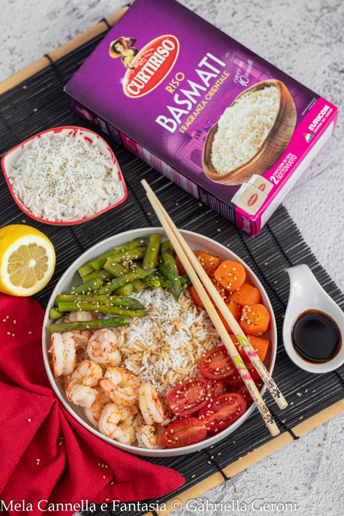 bowl with basmati rice