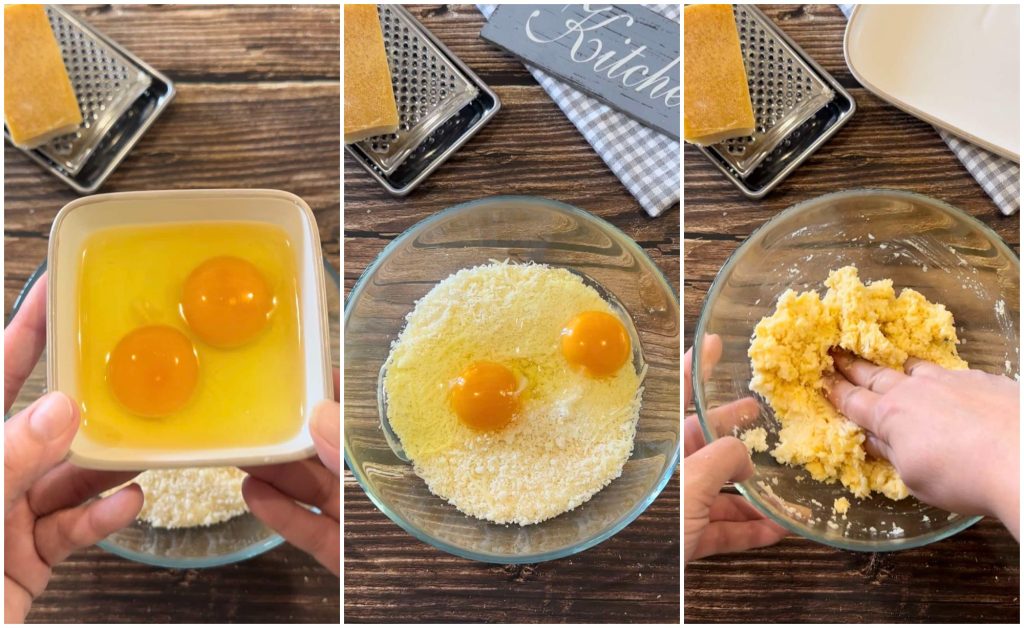 cheese and egg balls