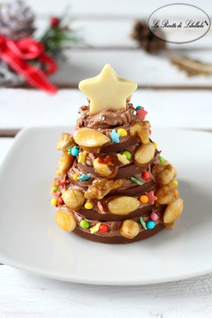 Chocolate Christmas Tree with Dried Fruit