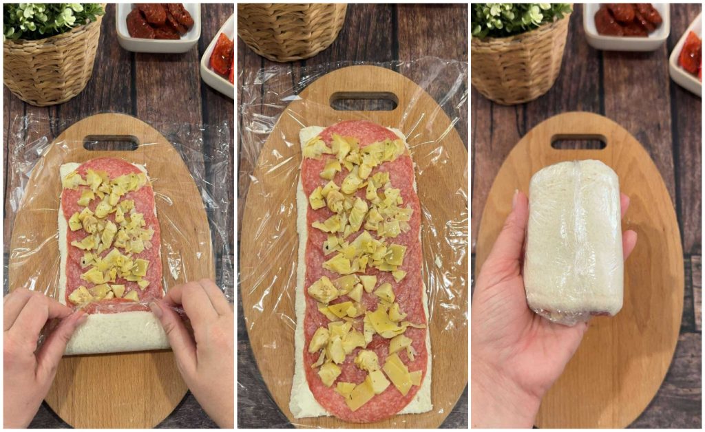 Christmas sandwich tree