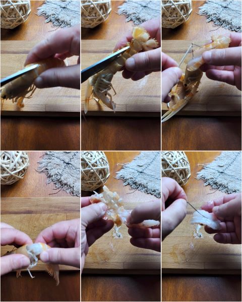 clean the langoustines