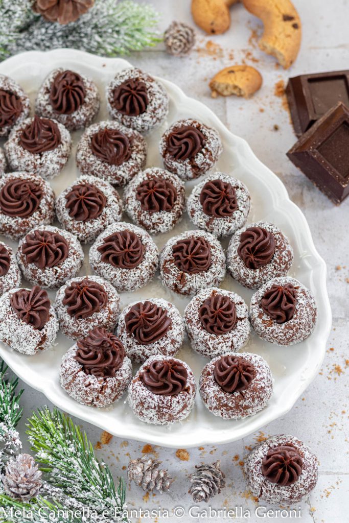 coconut and chocolate truffles
