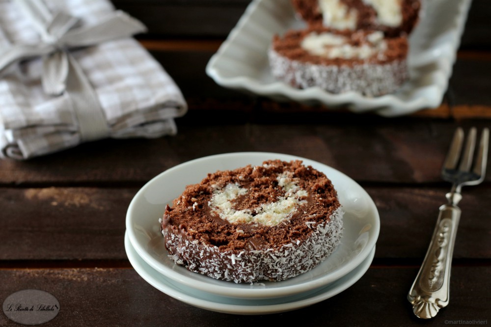 Coconut and Chocolate Roll