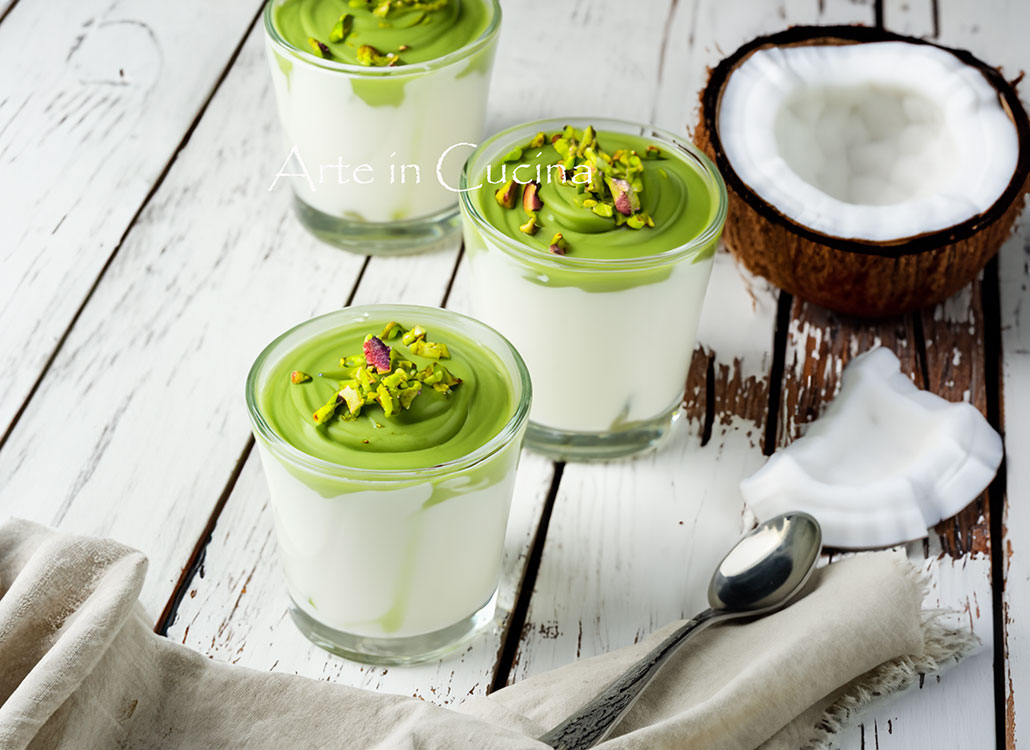 Coconut and Pistachio Spoon Dessert