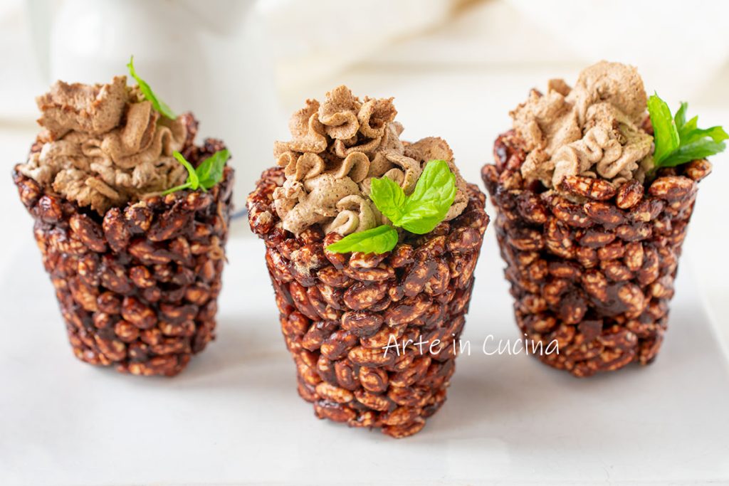 Coffee Puffed Rice Cups