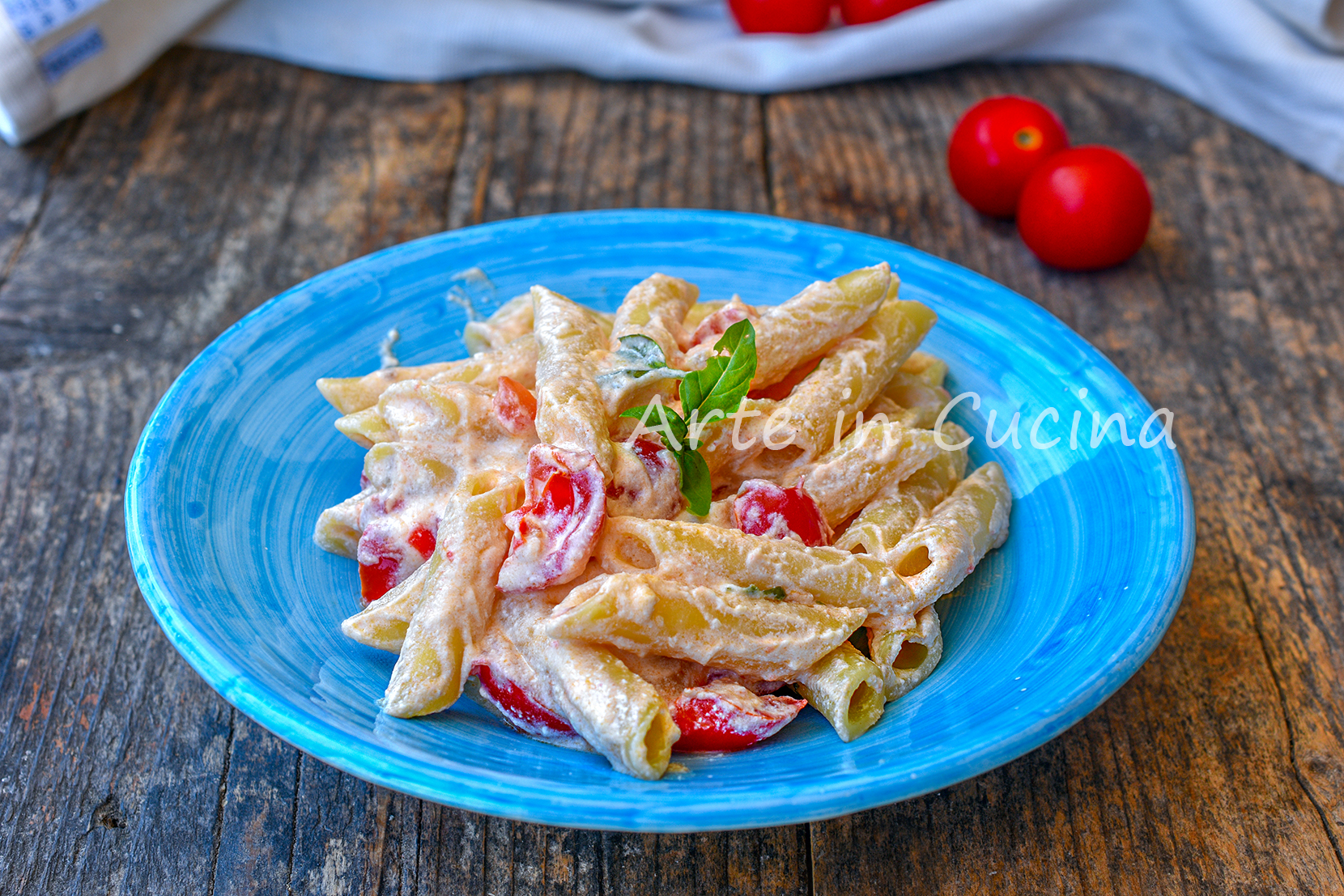 Cold Pasta with Ricotta and Tomatoes