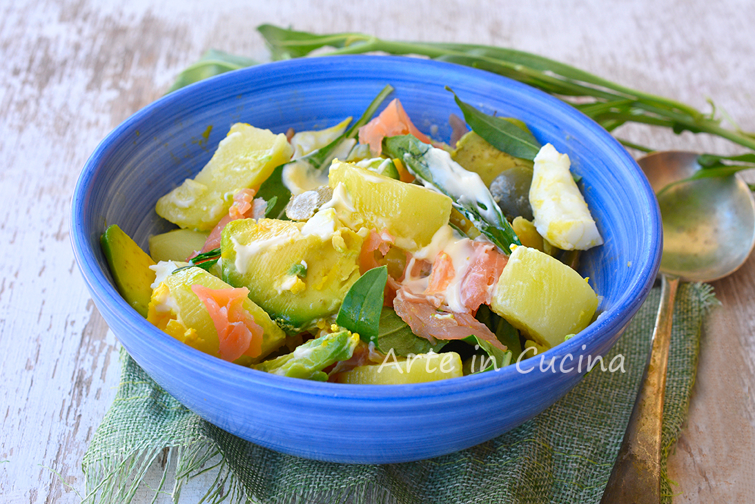 Cold Potato and Salmon Salad