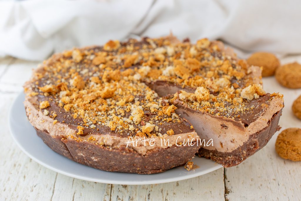 Cold Tart with Chocolate and Amaretti