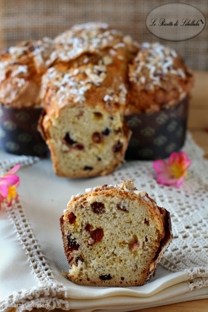 Colomba with Sourdough Starter, Red Berries, and Raisins