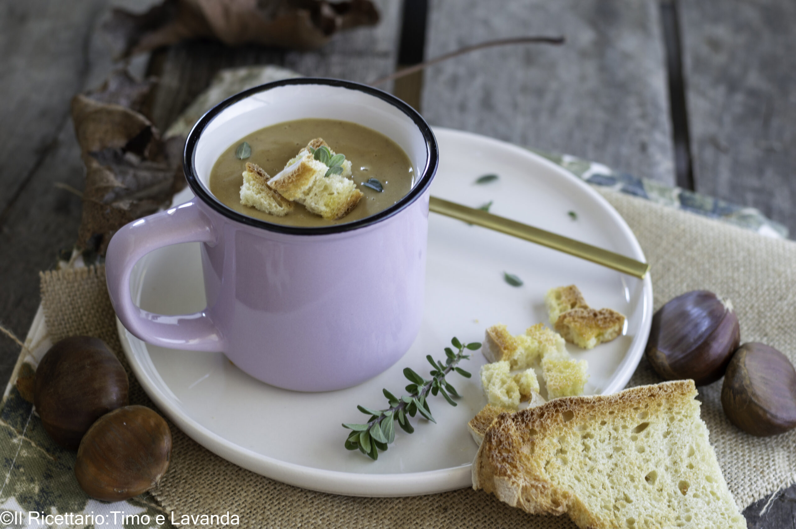 Creamy Mushroom and Chestnut Soup