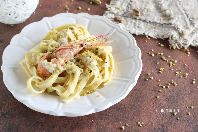 creamy tagliatelle with langoustines