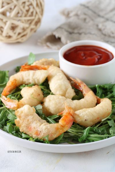 drain the shrimp on paper towels and serve