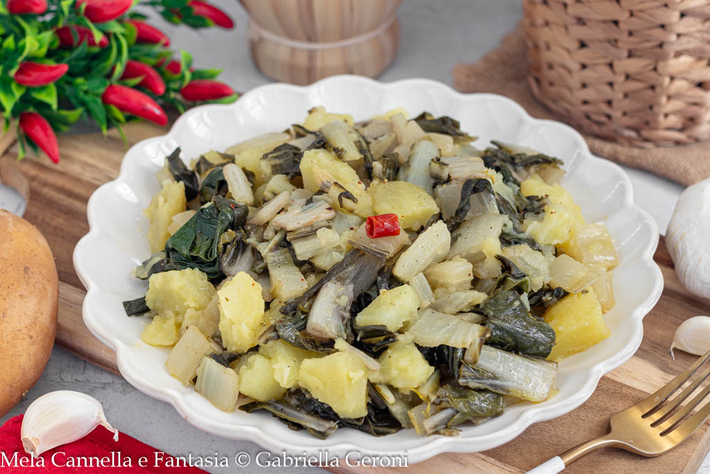 Pan-Fried Chard and Potatoes