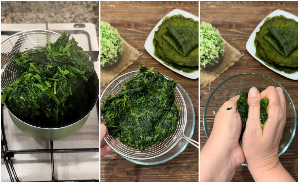 egg-free spinach crepes