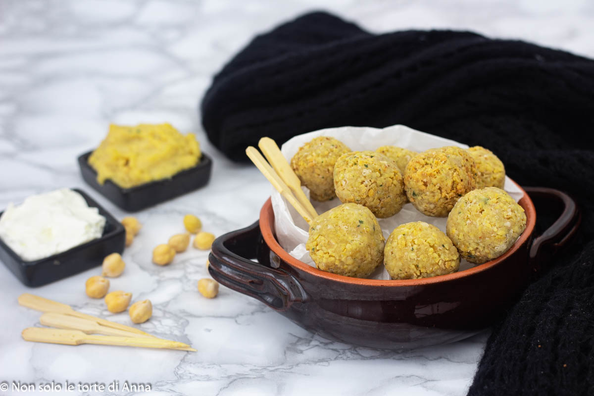 Chickpea Falafel with Yogurt Sauce