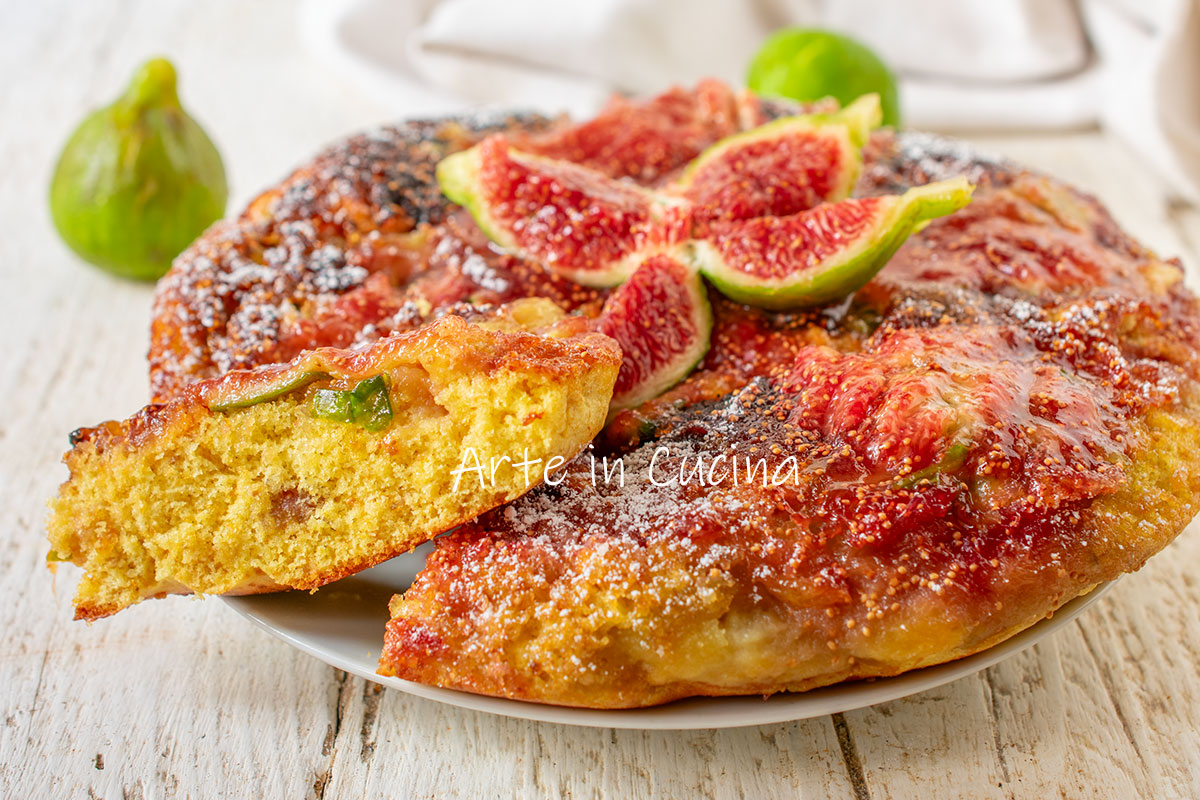 Fig Skillet Cake without Butter and Oil