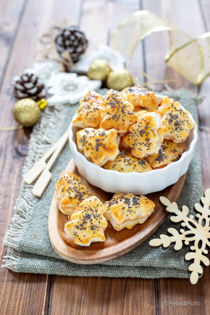 filled puff pastry trees