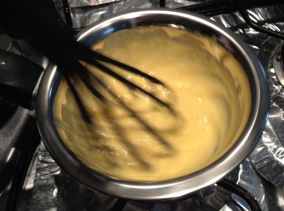 egg and sugar custard