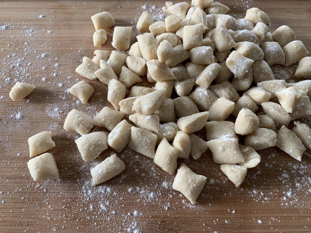 photo of water and flour gnocchi