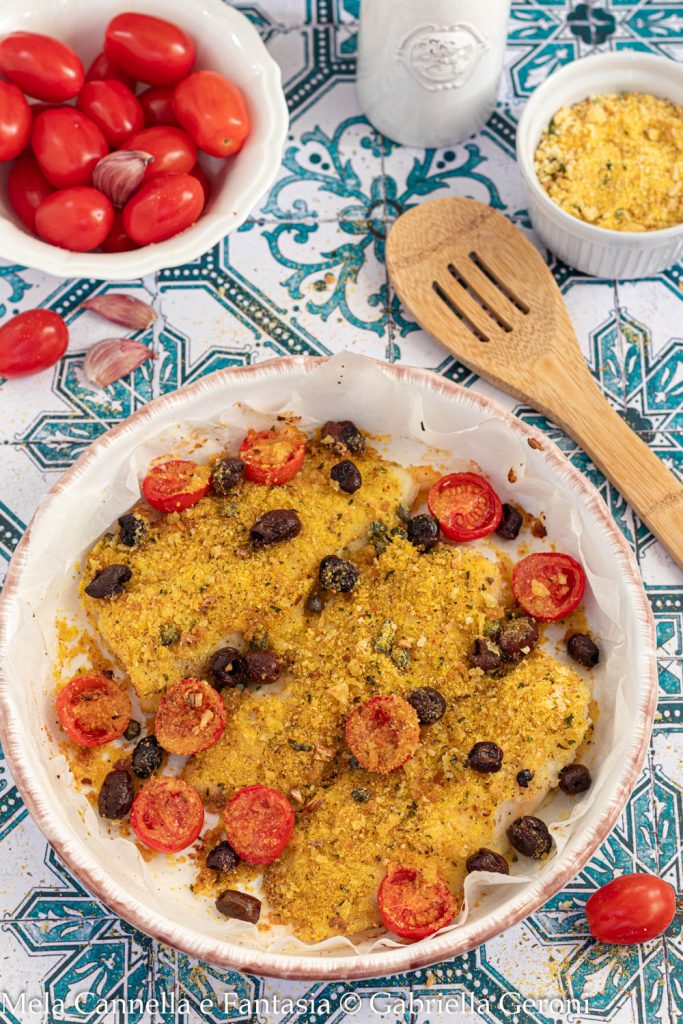 gratinated cod fillets