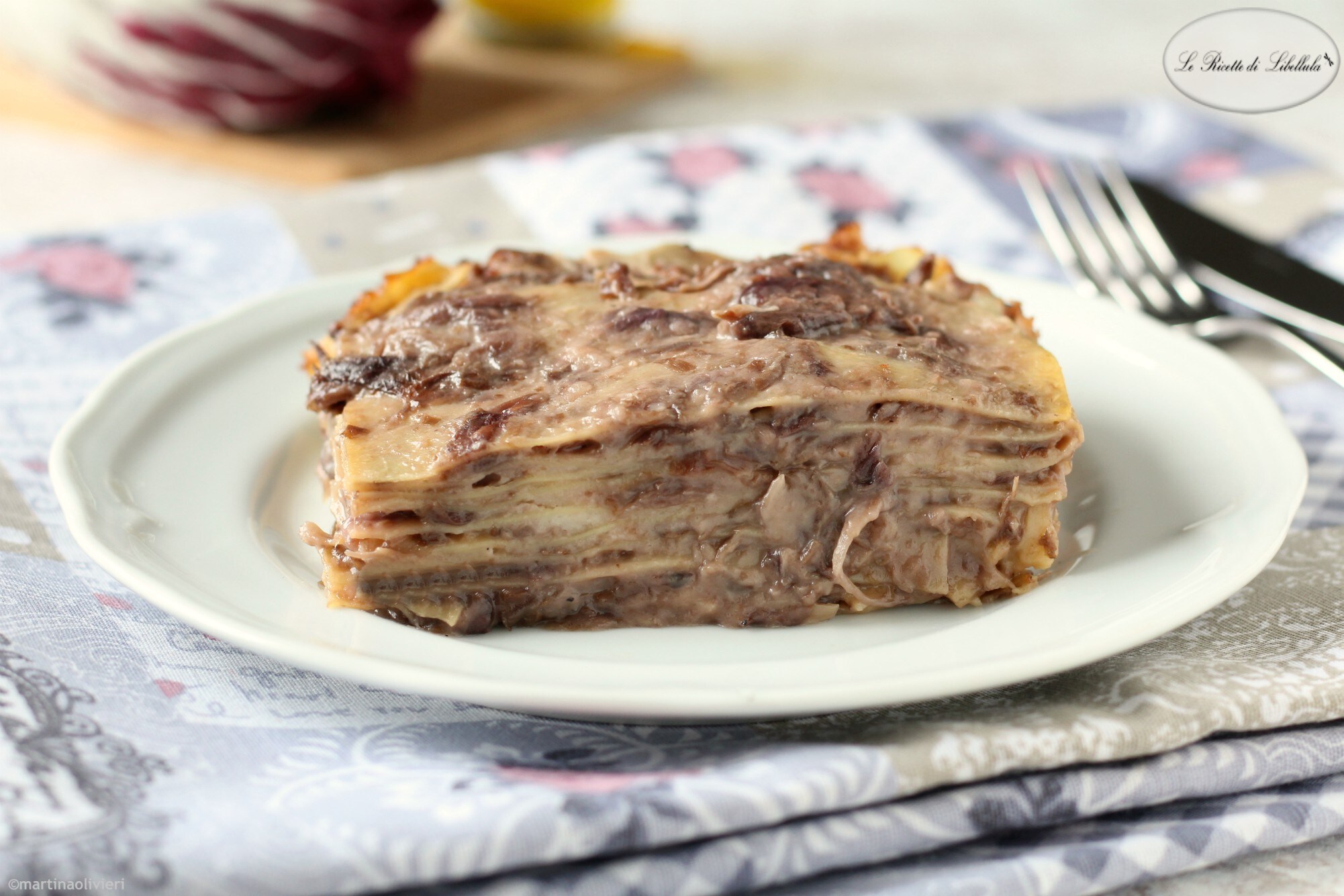 Lasagna with Radicchio and Taleggio