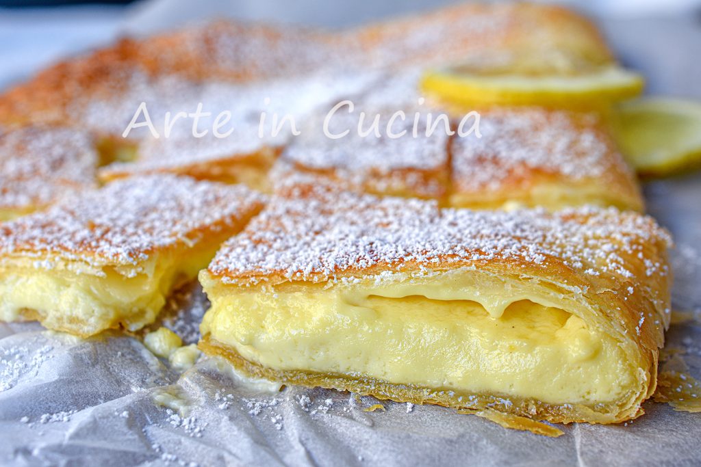 Lemon and Mascarpone Puff Pastry Cheesecake